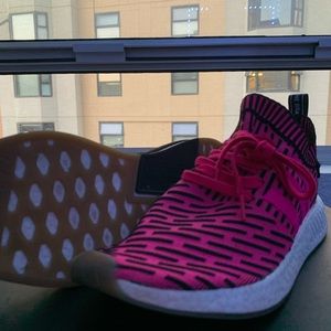 Adidas NMD_R2 Black on Pink Men’s Size 13